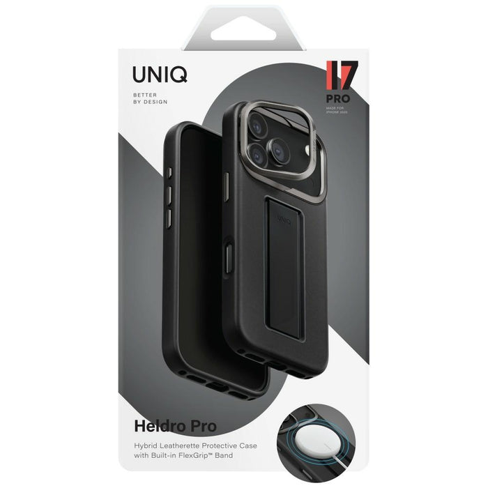Uniq Heldro Pro Magclick Charging Case for iPhone 17 Pro - Black