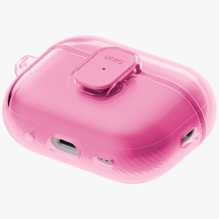 Uniq Glase Pro Case for AirPods Pro 3 Lock Case - Transparent Pink