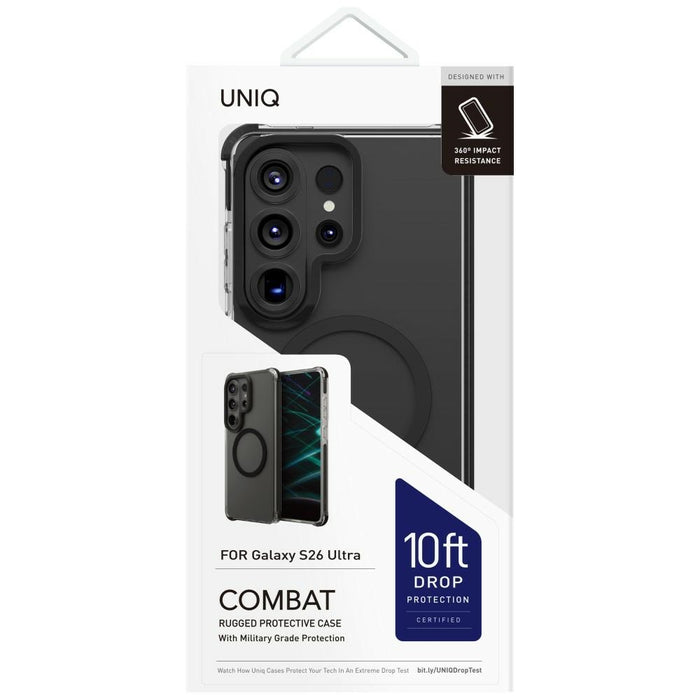 Uniq Combat Case for Samsung Galaxy S26 Ultra Magclick Charging - Black