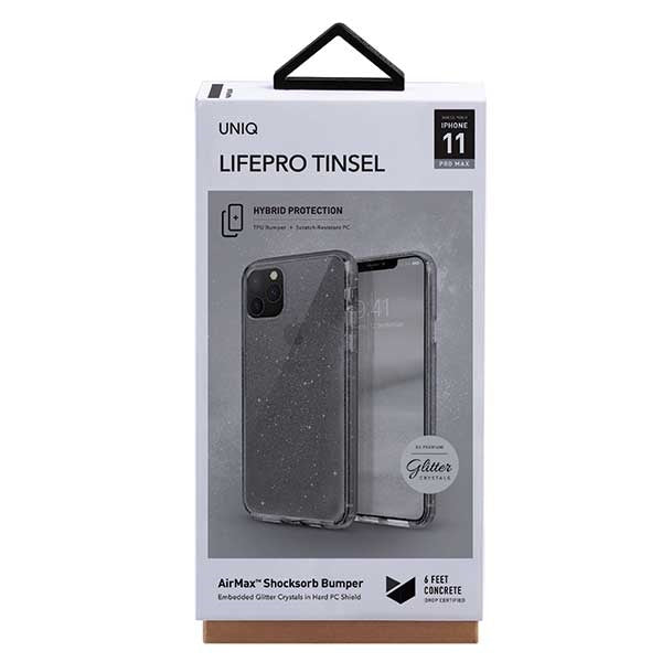 Uniq LifePro Tinsel case for iPhone 11 Pro Max - black