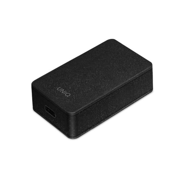 Uniq Versa Slim LITHOS Collective USB-C PD 18W wall charger + USB-C / USB-C cable - black