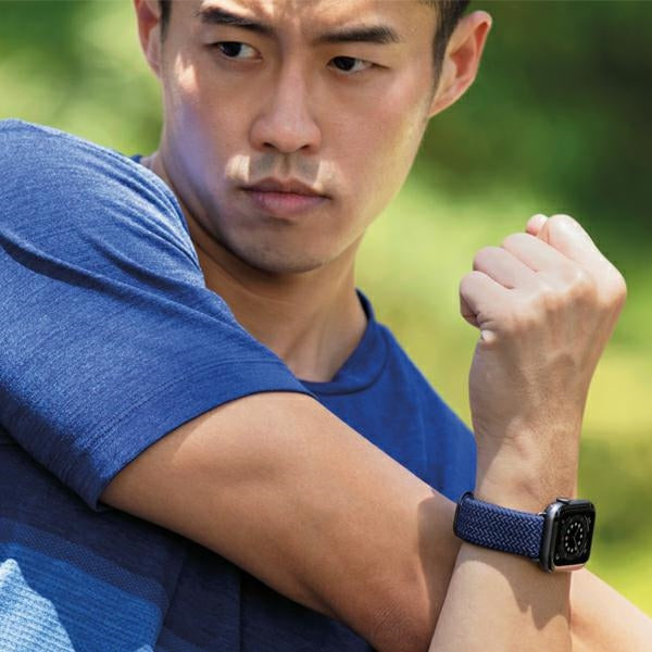 Uniq Aspen Braided Strap for Apple Watch 1/2/3/4/5/6/7/8/SE/SE2 40/38/41mm - Blue