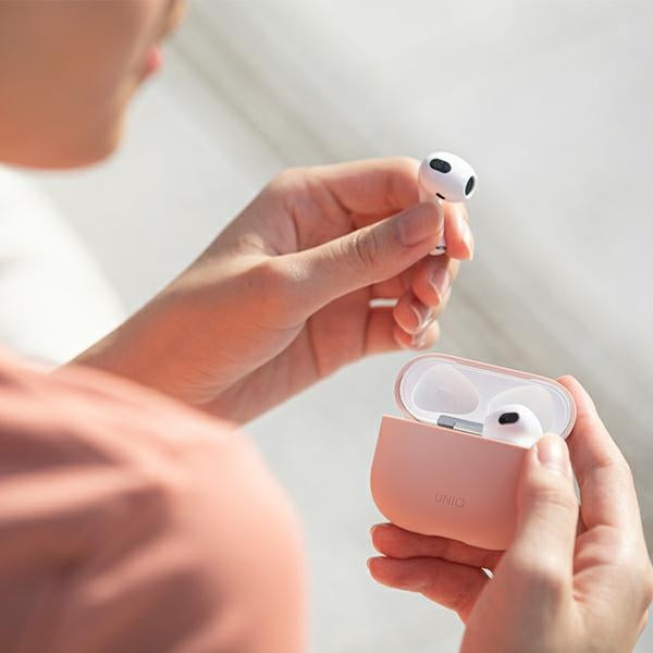Uniq Lino Silicone case for AirPods 3 - pink