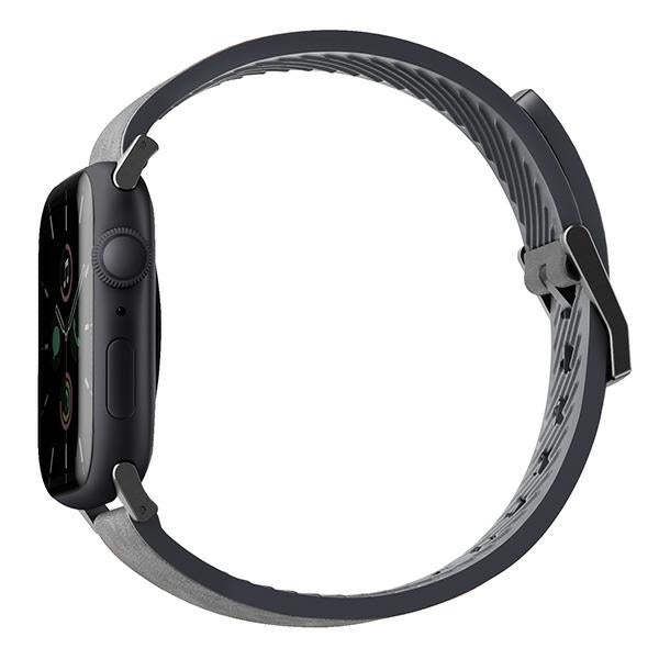 Uniq Straden Leather Hybrid Strap for Apple Watch 1/2/3/4/5/6/7/8/SE/SE2/Ultra 42/44/45/49mm - Gray