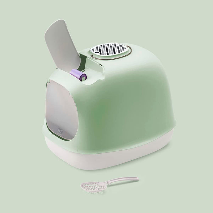 Cat Litter Box United Pets Green polypropylene 40 x 50 cm