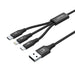 UNITEK C14049BK USB cable 1.2 m USB 2.0 USB C Micro-USB B/Lightning Black - USB cablesAKG-KAB<<<GSM