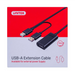 UNITEK Y-278 USB cable USB 2.0 10 m 2 x USB A USB A Black - USB cablesKBA-USB<<<Cables and adaptersKBA<<<ActionPL