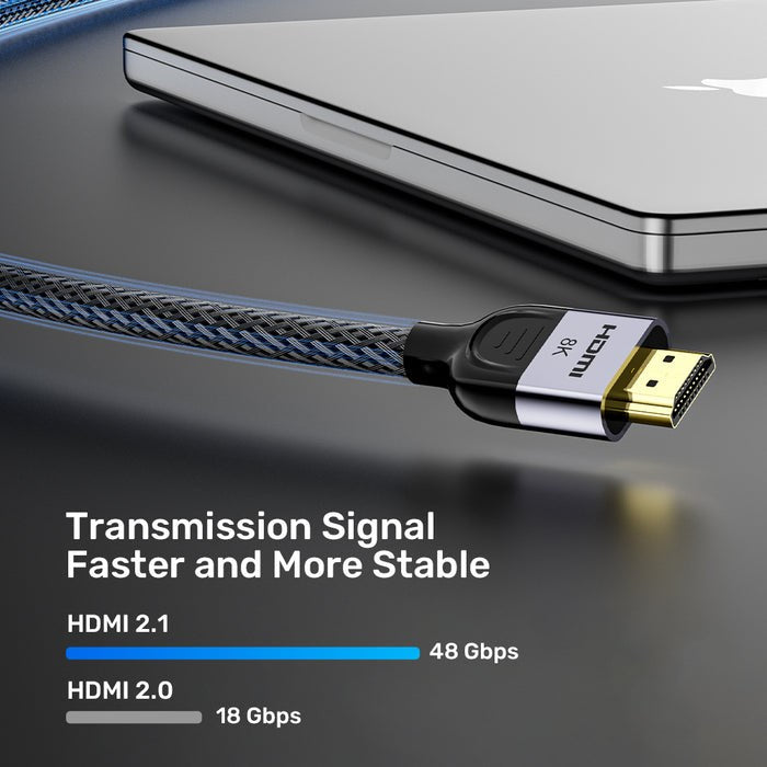 UNITEK HDMI 2.1 8K LUX OPLOT CABLE 1M