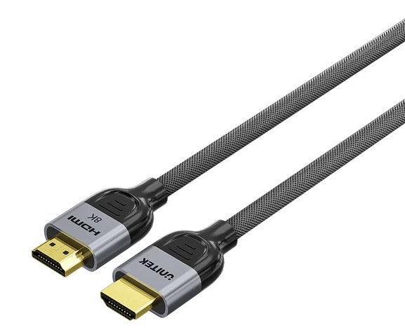 UNITEK 8K Braided Nylon 2M HDMI cable HDMI Type A (Standard) Grey