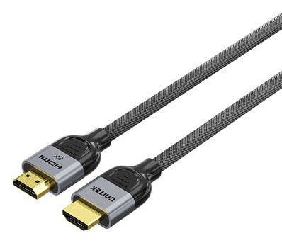 UNITEK 8K Braided Nylon 2M HDMI cable HDMI Type A (Standard) Grey