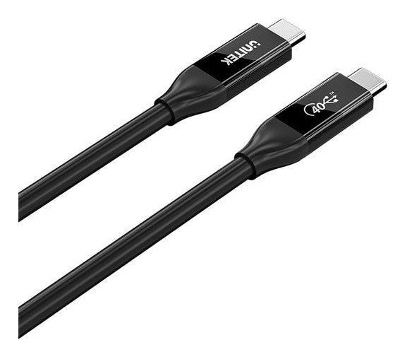 UNITEK C14100ABK01-2M USB cable USB4 Gen 2x2 USB C 40 Gbit/s 240 W Black