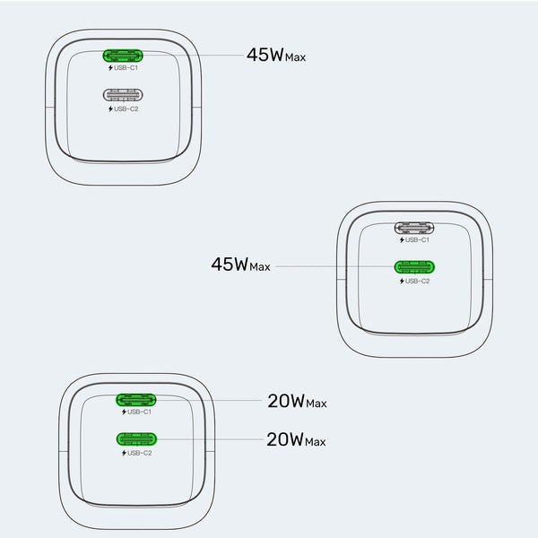 UNITEK P1129ABK01-EU mobile device charger Universal Black AC Fast charging Indoor