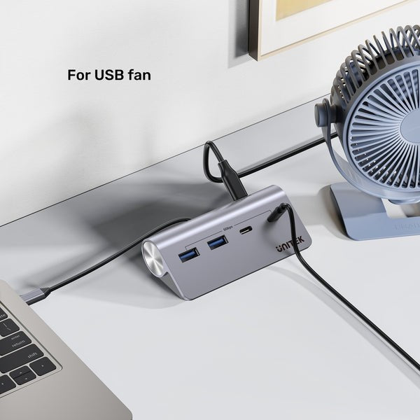 UNITEK ALUMINIUM USB-C HUB 2X USB-A 2X USB-C 5GBPS