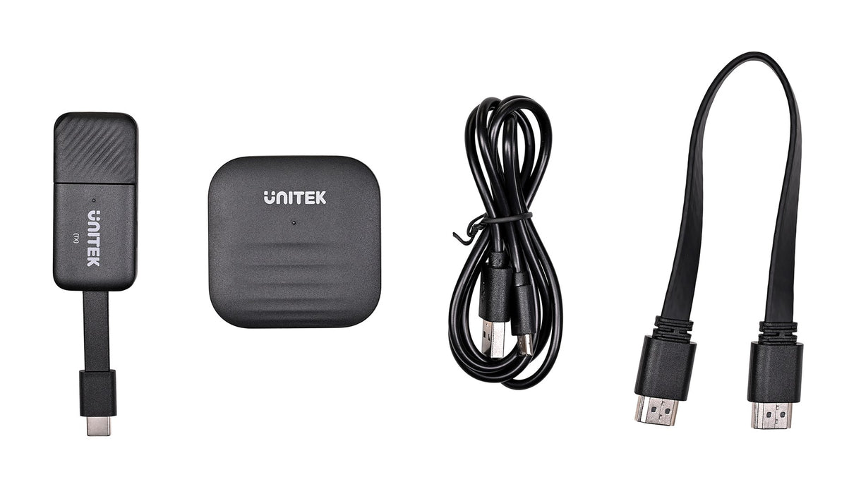 UNITEK V1184A01 AV extender AV transmitter & receiver Black