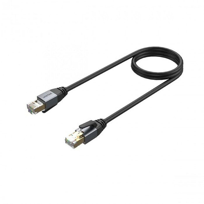 S/FTP Category 8 Rigid Network Cable Unitek C18149AGY03-1.5M Black 1,5 m