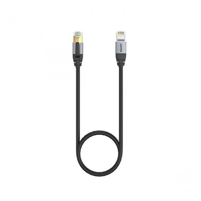 S/FTP Category 8 Rigid Network Cable Unitek C18149AGY03-1M Black 1 m