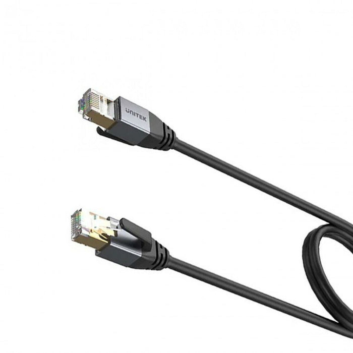 S/FTP Category 8 Rigid Network Cable Unitek C18149AGY03-1M Black 1 m