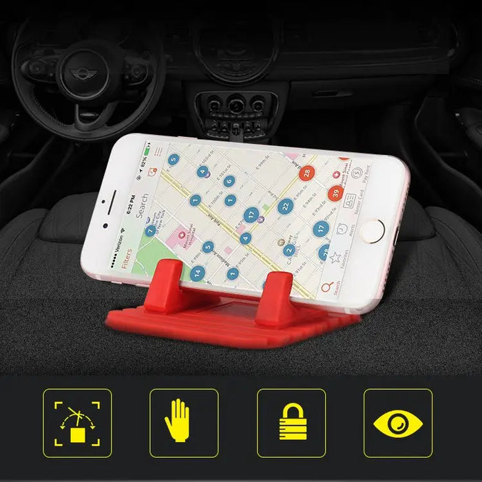 Universal car holder silicone phone stand nano pad black - Cell phone holders<<<HurtelXML