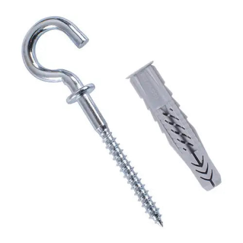 UNIVERSAL DOWEL WITH HOOK F8X50MM 4 PIECES FISCHER UX RHK - Комплекти дюбели<<<Дюбели<<<Инструменти и