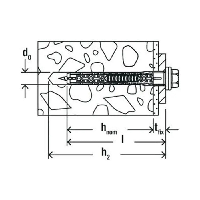 UNIVERSAL DOWEL WITH SCREW 10X100 FUS K 4 PCS. FISCHER DUOXPAND - Комплекти дюбели<<<Дюбели<<<Инструменти и