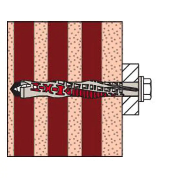UNIVERSAL DOWEL WITH SCREW 8X80 FUS K 4 PCS. FISCHER DUOXPAND - Комплекти дюбели<<<Дюбели<<<Инструменти и
