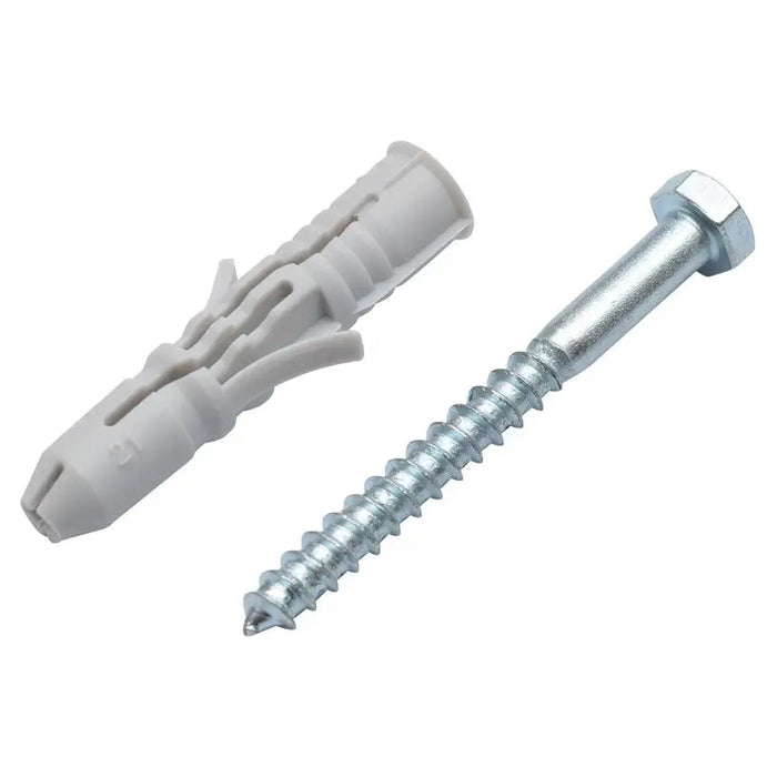 UNIVERSAL DOWEL WITH SCREW F10X50MM 5 PCS SMART - Комплекти дюбели и винтове<<<Дюбели<<<Инструменти и