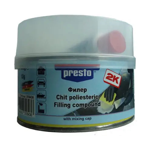UNIVERSAL POLYESTER KIT 0.500KG PRESTO - Външно поддържане<<<Автокозметика и поддръжка<<<Авто и