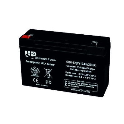 UNIVERSAL POWER GB6-12 VRLA 6V 12AH