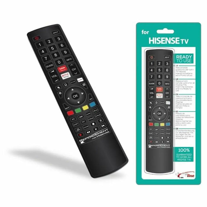 Universal Remote Control Hisense 1720 Black - Електроника Телевизори<<<Компютри| Електроника<<<BigBuy&&&Дистанционни
