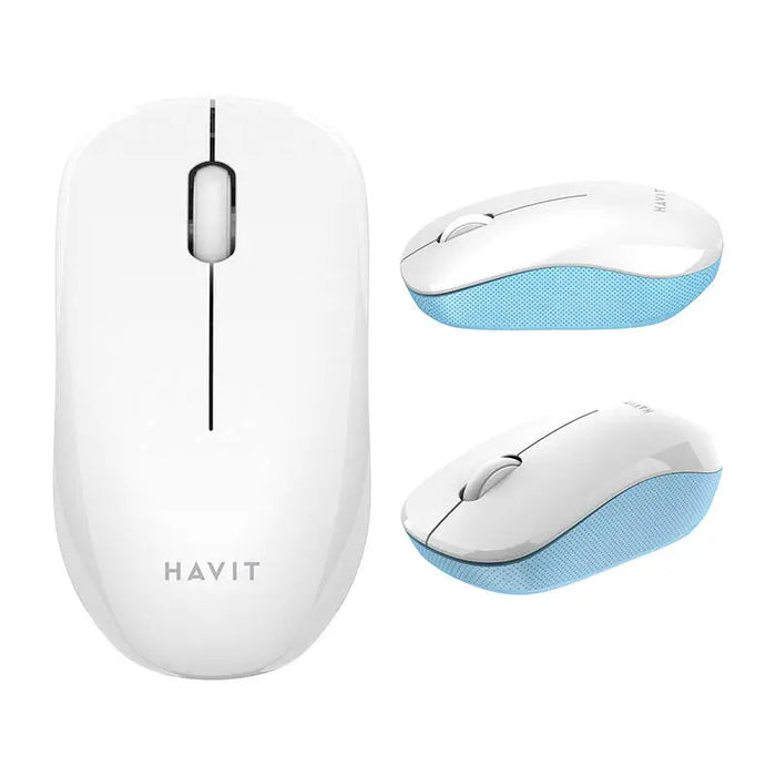 Universal wireless mouse Havit MS66GT-WB (white & blue) - Wireless<<<Mice<<<Gaming<<<InnproXML