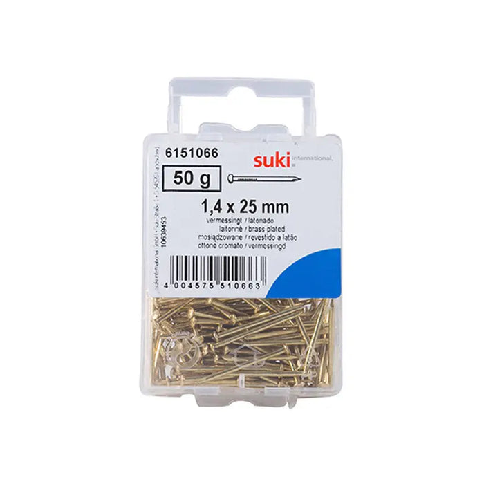UPHOLSTERY NAIL 1.4X25 MM BRASS SUKI - Пирони<<<Винтове и болтови съединения<<<Инструменти и железария<<<Praktiker