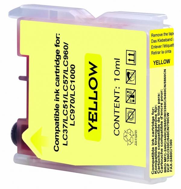 Inkjet UPRINT LC970/1000 BROTHER, Yellow