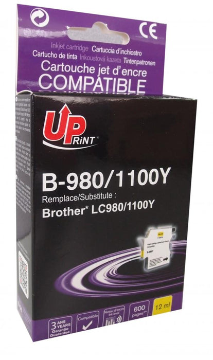 Inkjet UPRINT LC980/1100 BROTHER, Yellow