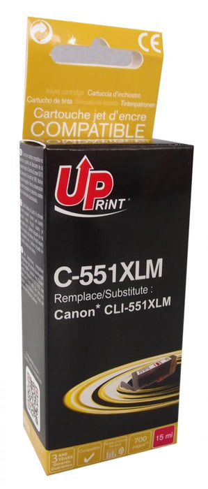 Inkjet UPRINT CLI-551XL CANON, With chip, Magenta