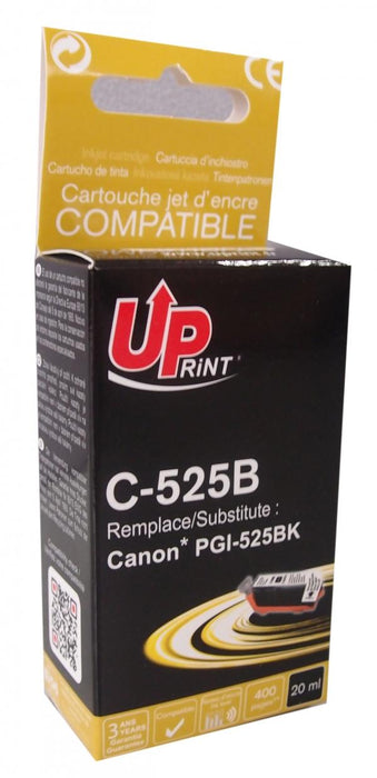 Inkjet UPRINT PGI525 CANON, With chip, Black