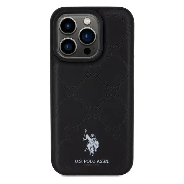 US Polo Assn. Case Yoke Pattern for iPhone 15 Pro Max - black - Cell phone cases and covers<<<HurtelXML