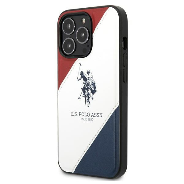 US Polo USHCP14LPSO3 iPhone 14 Pro 6.1" white/white Tricolor Embossed