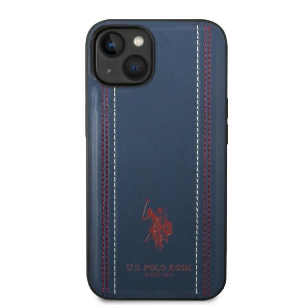 US Polo USHCP14MPFAV iPhone 14 Plus 6.7" navy/navy blue Leather Stitch