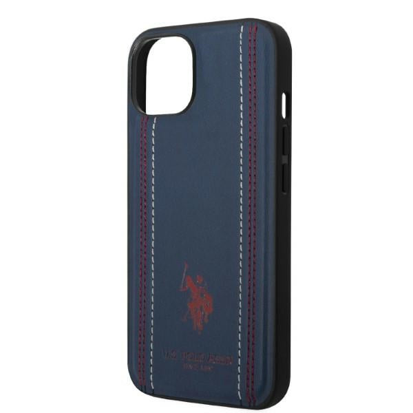 US Polo USHCP14MPFAV iPhone 14 Plus 6.7" navy/navy blue Leather Stitch