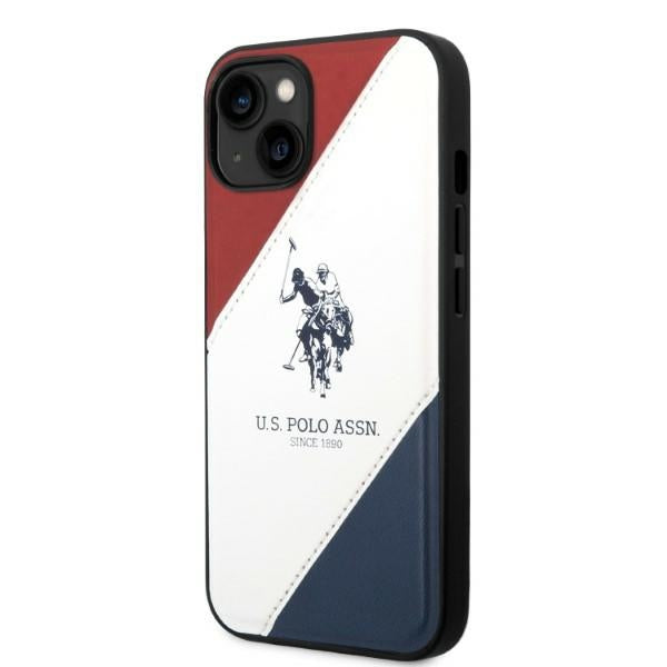 US Polo USHCP14MPSO3 iPhone 14 Plus 6.7" white/white Tricolor Embossed