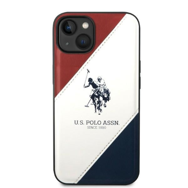US Polo USHCP14SPSO3 iPhone 14 6.1" white/white Tricolor Embossed