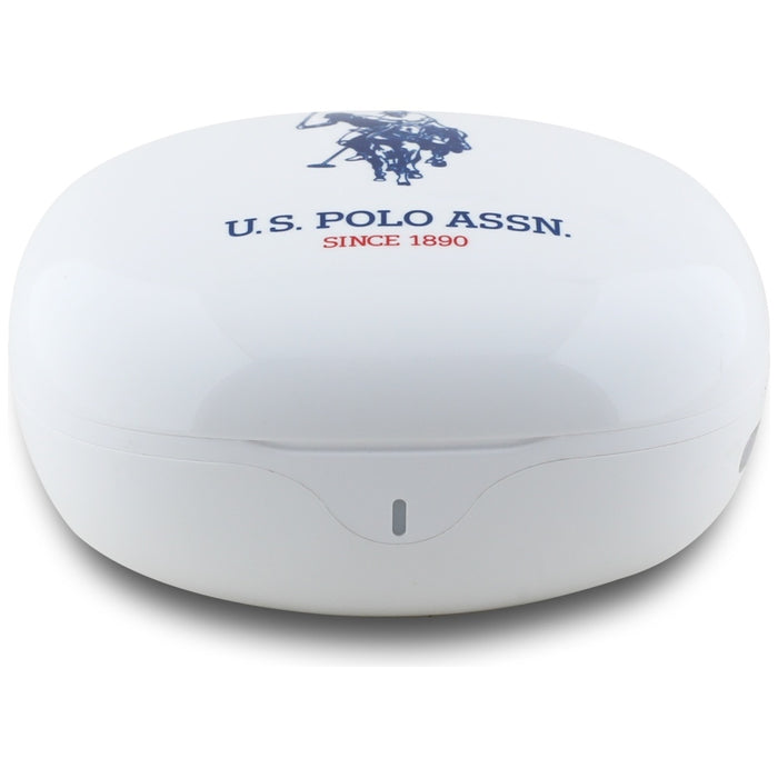 TWS US Polo DH Logo Bluetooth Headphones - White