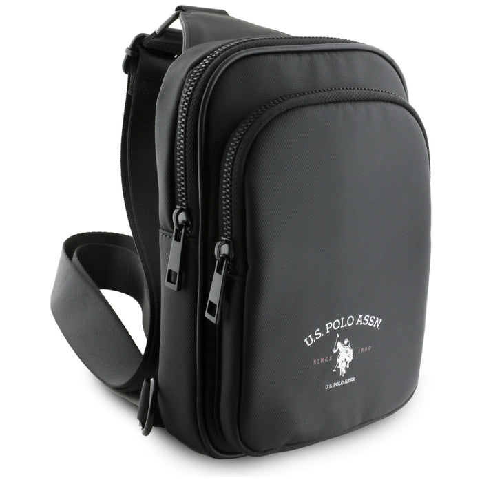 US Polo Petit Pique Crossbody Arch Phone Bag Black