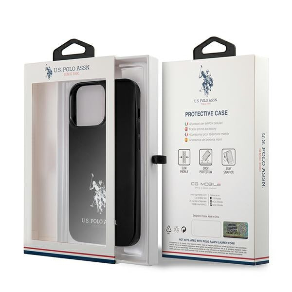 US Polo USHCP13XUMHK iPhone 13 Pro Max 6.7" black/black hardcase Horses Logo