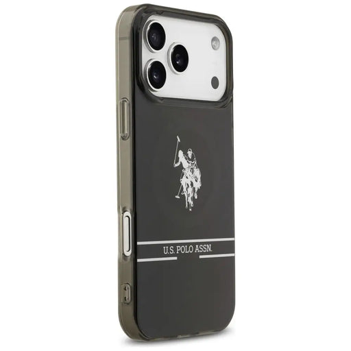 US Polo DH and Bottom Stripe Logo MagSafe Case for iPhone 17 Pro Max - Black - Cell phone cases and covers<<<HurtelXML