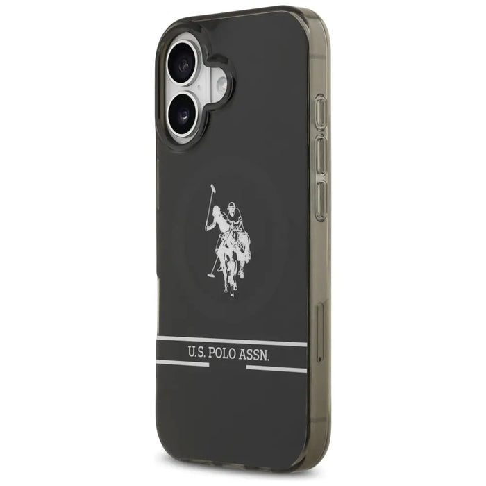 US Polo DH and Bottom Stripe Logo MagSafe iPhone 17 Case - Black - Cell phone cases and covers<<<HurtelXML