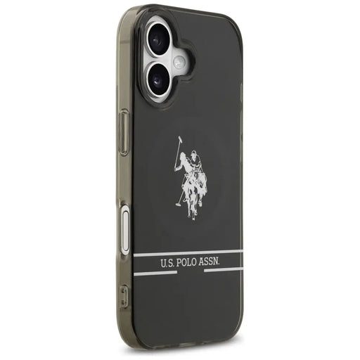 US Polo DH and Bottom Stripe Logo MagSafe iPhone 17 Case - Black - Cell phone cases and covers<<<HurtelXML