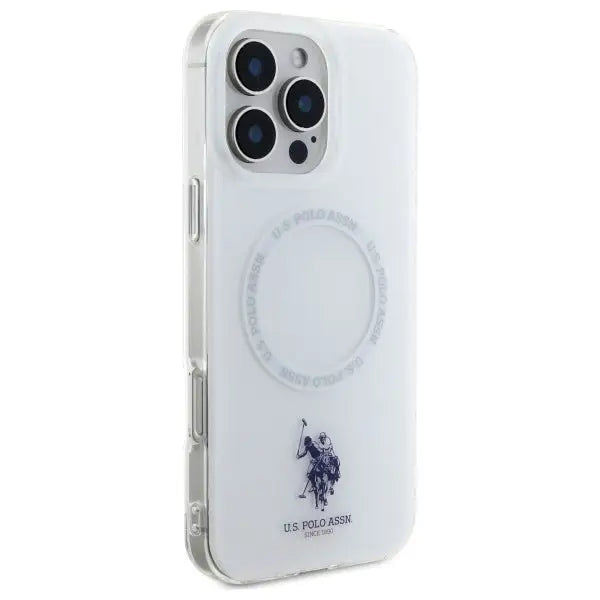 US Polo IML Ring MagSafe Case for iPhone 16 Pro Max - White - Cell phone cases and covers<<<HurtelXML