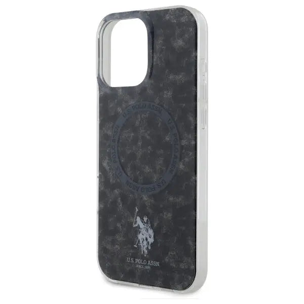 US Polo IML Ring MagSafe iPhone 16 Pro Case - Black - Cell phone cases and covers<<<HurtelXML