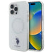 US Polo IML Ring MagSafe iPhone 16 Pro Case - White - Cell phone cases and covers<<<HurtelXML